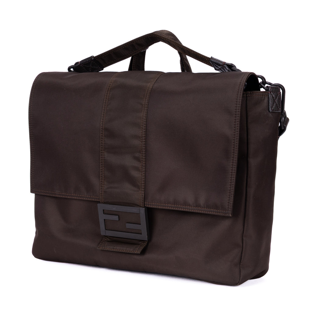 Shoulder Bag Men's Messenger Khaki Plain Nylon Canvas