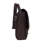 Shoulder Bag Men's Messenger Khaki Plain Nylon Canvas