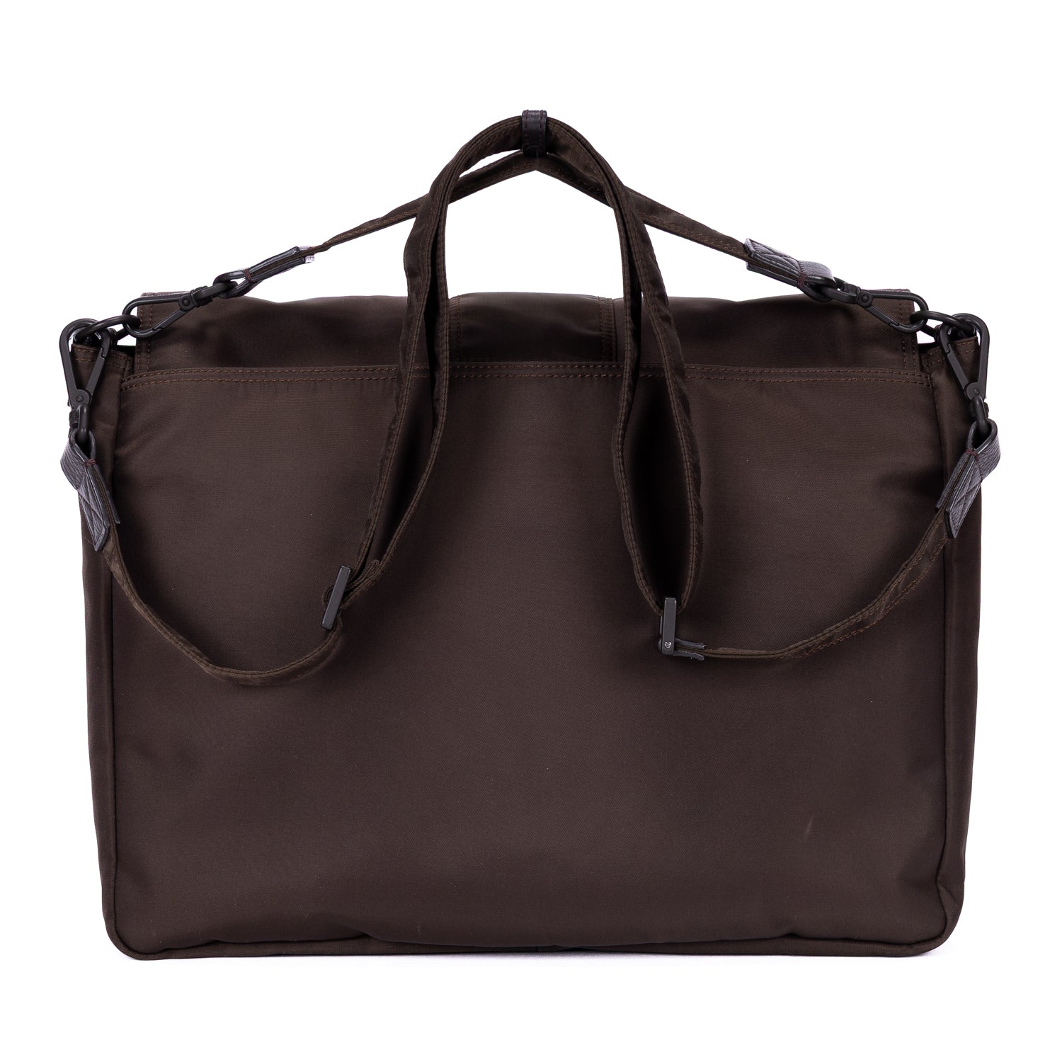 Shoulder Bag Men's Messenger Khaki Plain Nylon Canvas