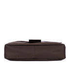 Shoulder Bag Men's Messenger Khaki Plain Nylon Canvas