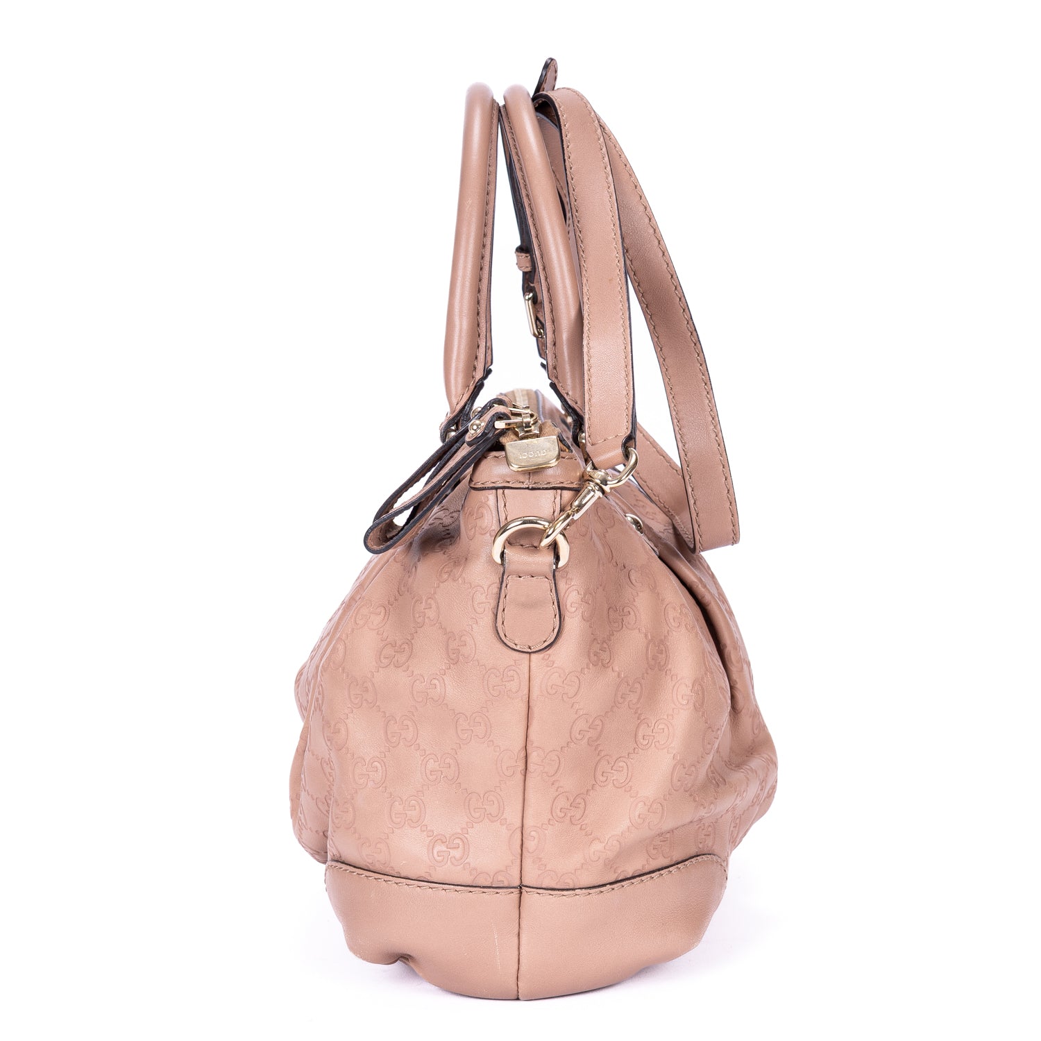 Handbag Sukey Top Handle Medium Pink Guccissima Calfskin Leather