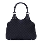 Handbag Vintage Hobo Black Monogram Canvas