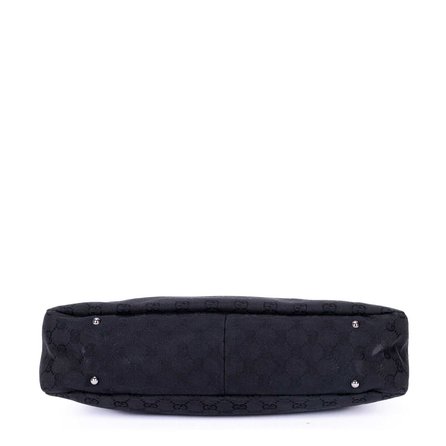 Handbag Vintage Hobo Black Monogram Canvas