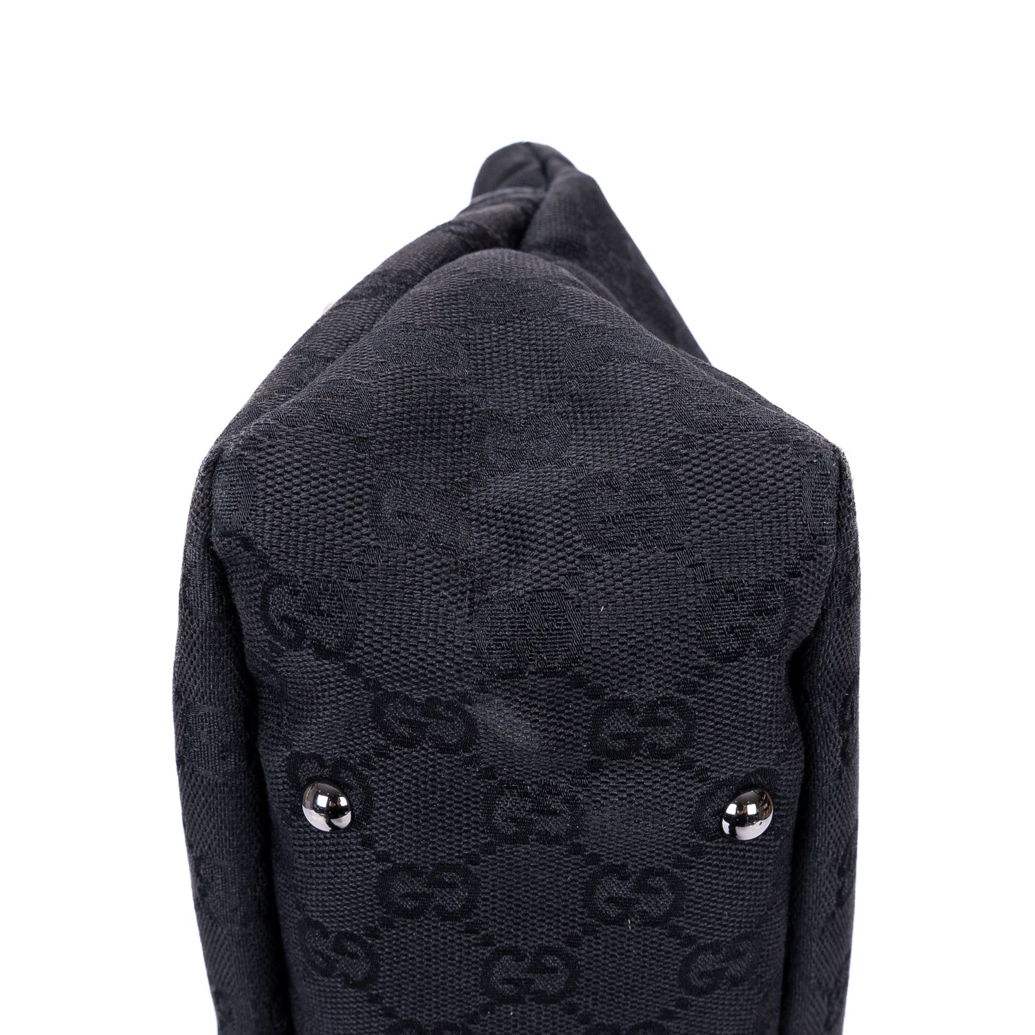 Handbag Vintage Hobo Black Monogram Canvas