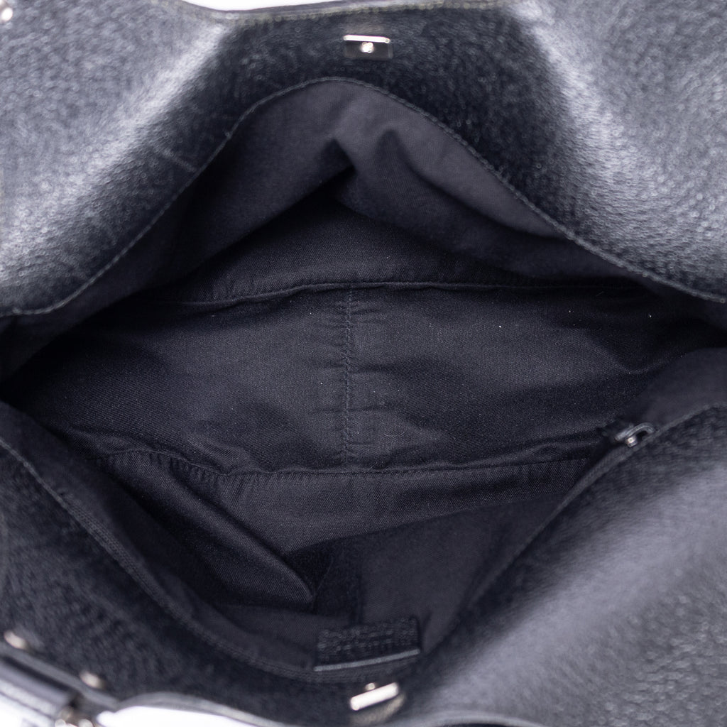 Handbag Vintage Hobo Black Monogram Canvas