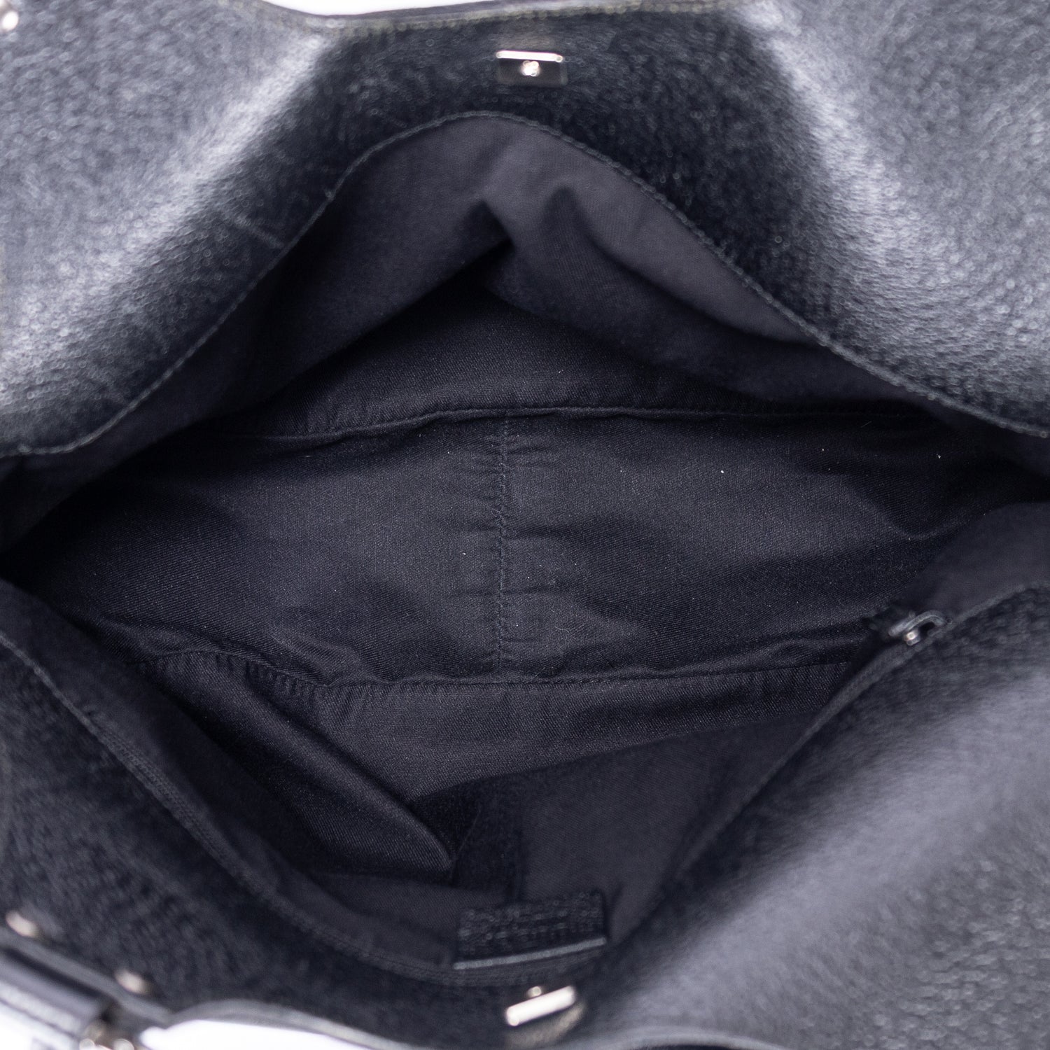 Handbag Vintage Hobo Black Monogram Canvas