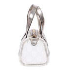 Handbag Joy Boston Micro White Supreme Coated Canvas