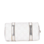 Handbag Joy Boston Micro White Supreme Coated Canvas
