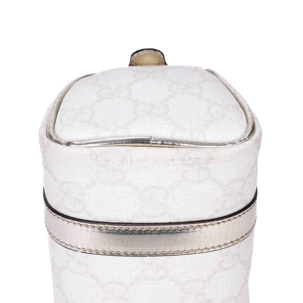Handbag Joy Boston Micro White Supreme Coated Canvas
