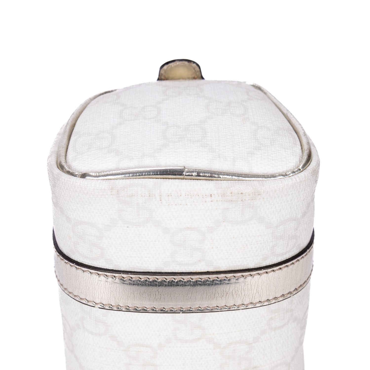 Handbag Joy Boston Micro White Supreme Coated Canvas