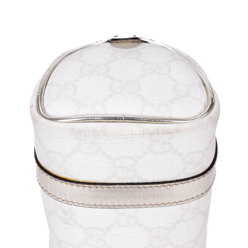 Handbag Joy Boston Micro White Supreme Coated Canvas