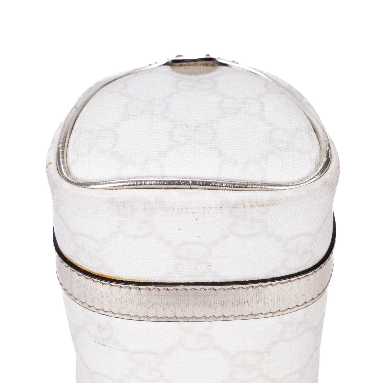 Handbag Joy Boston Micro White Supreme Coated Canvas