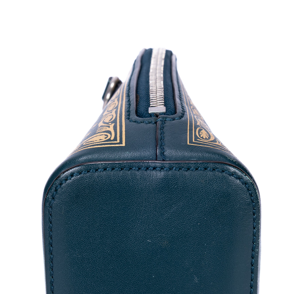 Shoulder Bag Sega Collection Guccy Print Crossbody Mini Green Guccy Print Calfskin Leather