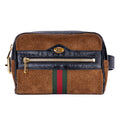 Waist Bag Web Ophidia Belt Bag Small Brown Suede Leather