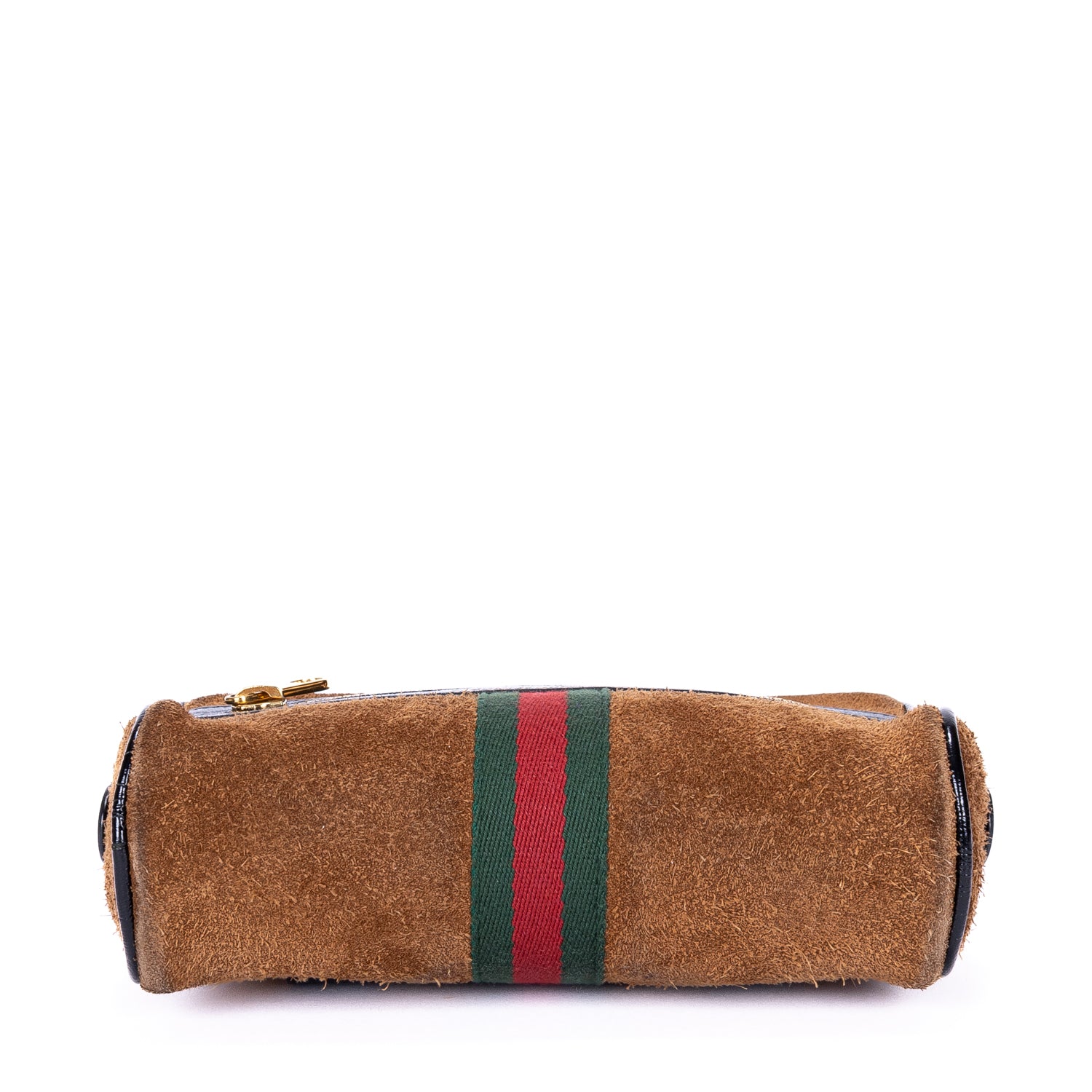 Waist Bag Web Ophidia Belt Bag Small Brown Suede Leather