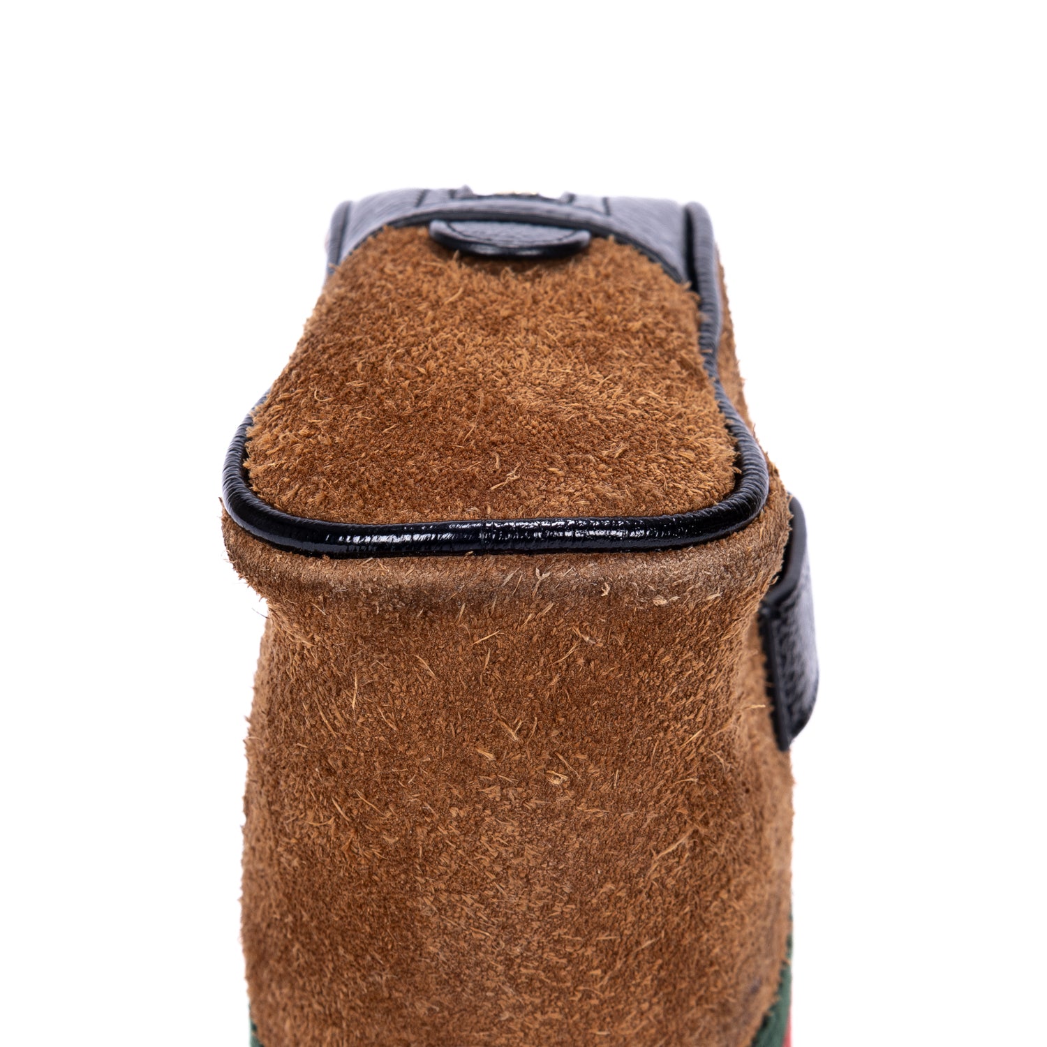 Waist Bag Web Ophidia Belt Bag Small Brown Suede Leather