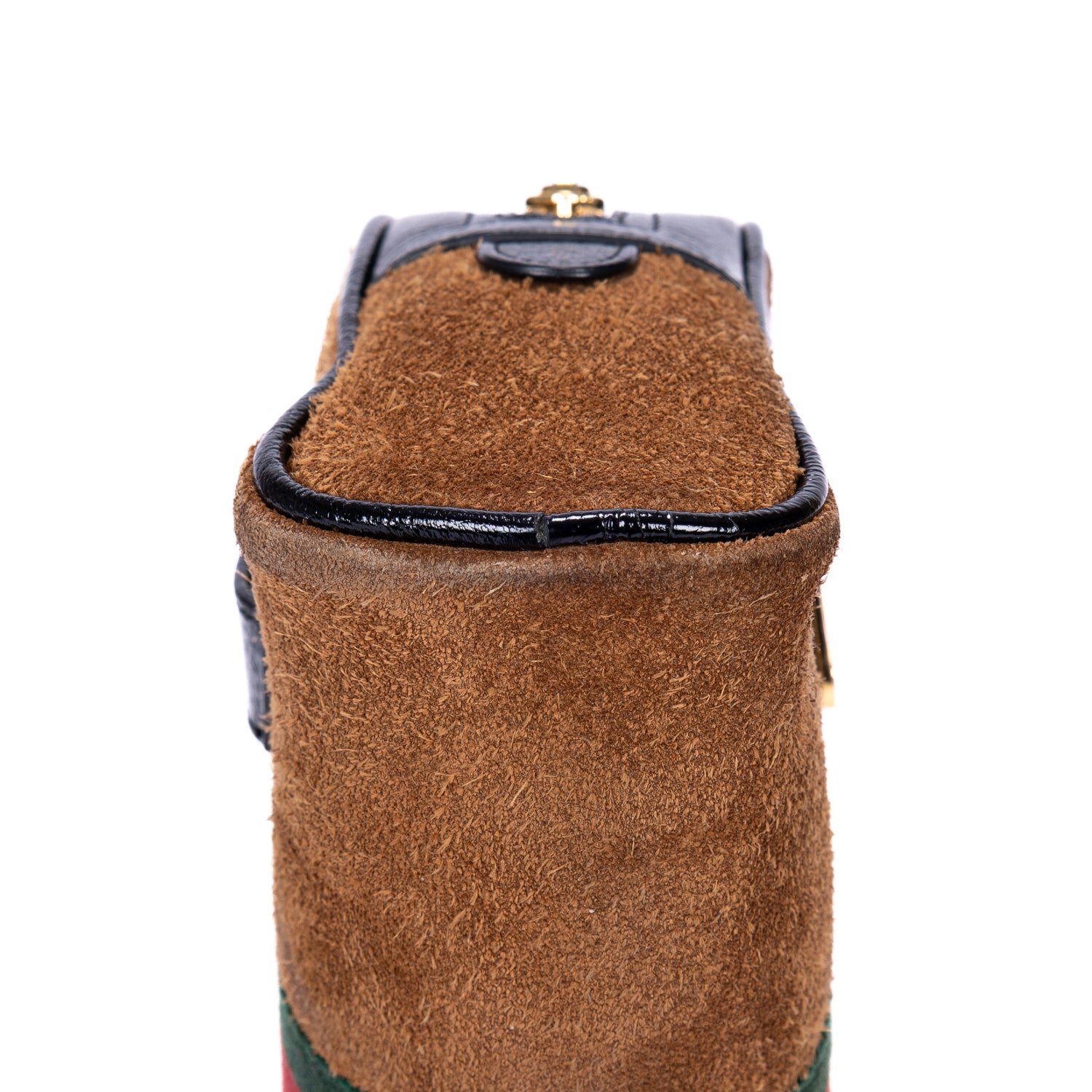 Waist Bag Web Ophidia Belt Bag Small Brown Suede Leather