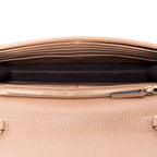 Shoulder Bag Interlocking G Chain Wallet Mini Beige Calfskin Grained Leather