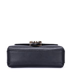 Shoulder Bag GG Interlocking Crossbody Mini Black Calfskin Grained Leather