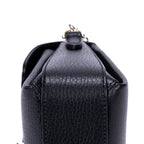 Shoulder Bag GG Interlocking Crossbody Mini Black Calfskin Grained Leather