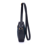 Shoulder Bag GG Velvet Round Crossbody Black Velvet Monogram Canvas