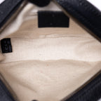 Shoulder Bag GG Velvet Round Crossbody Black Velvet Monogram Canvas
