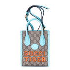 Handbag Tiger Tote Mini Beige Supreme Coated Canvas
