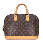 Handbag Alma PM Brown Monogram Canvas