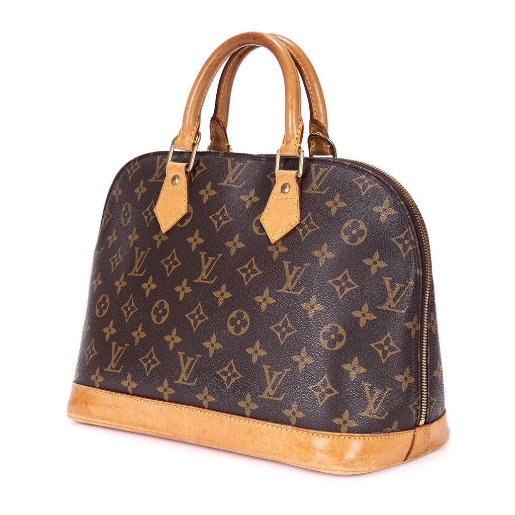 Handbag Alma PM Brown Monogram Canvas