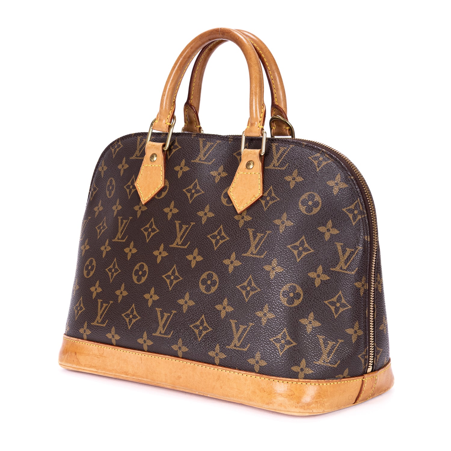 Handbag Alma PM Brown Monogram Canvas