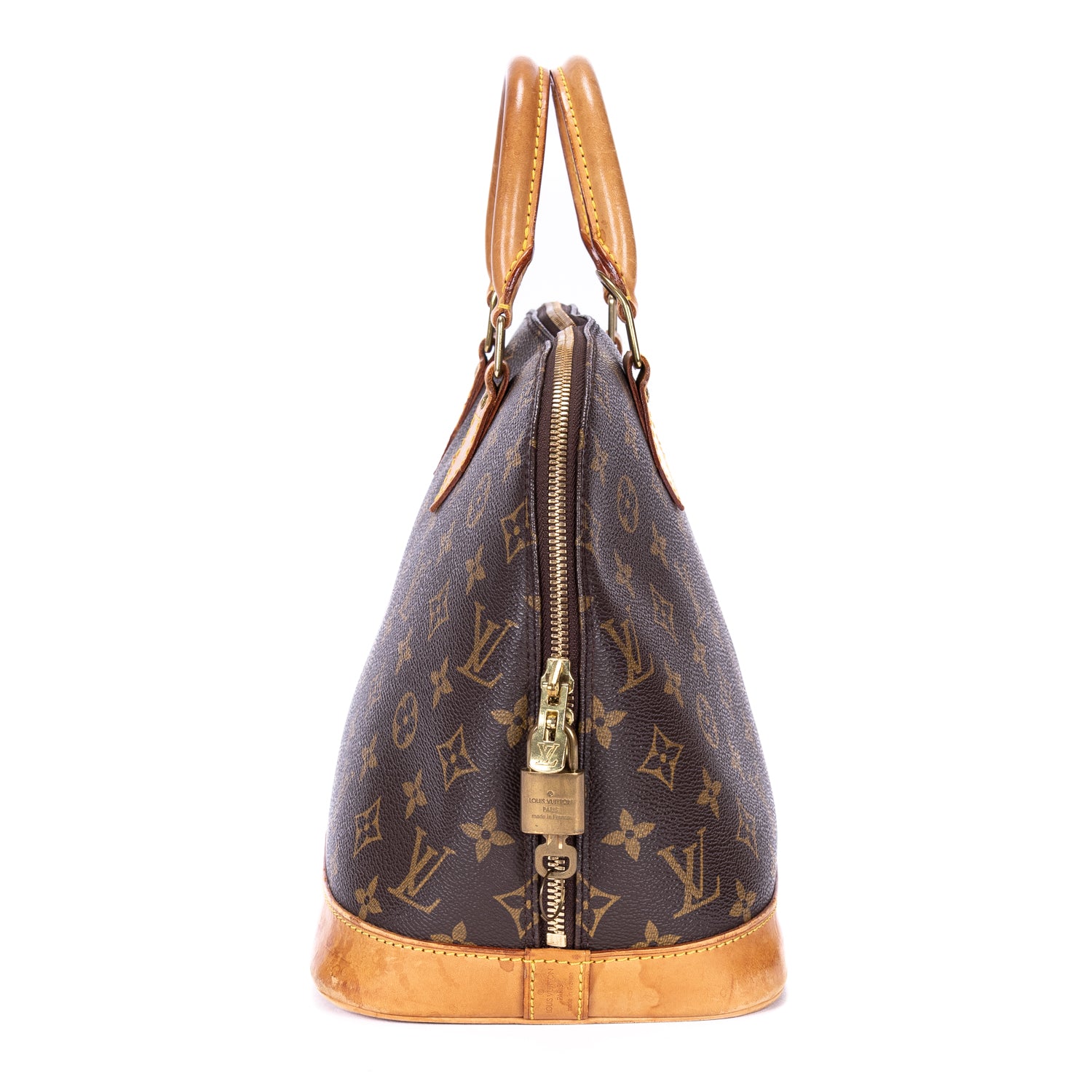 Handbag Alma PM Brown Monogram Canvas