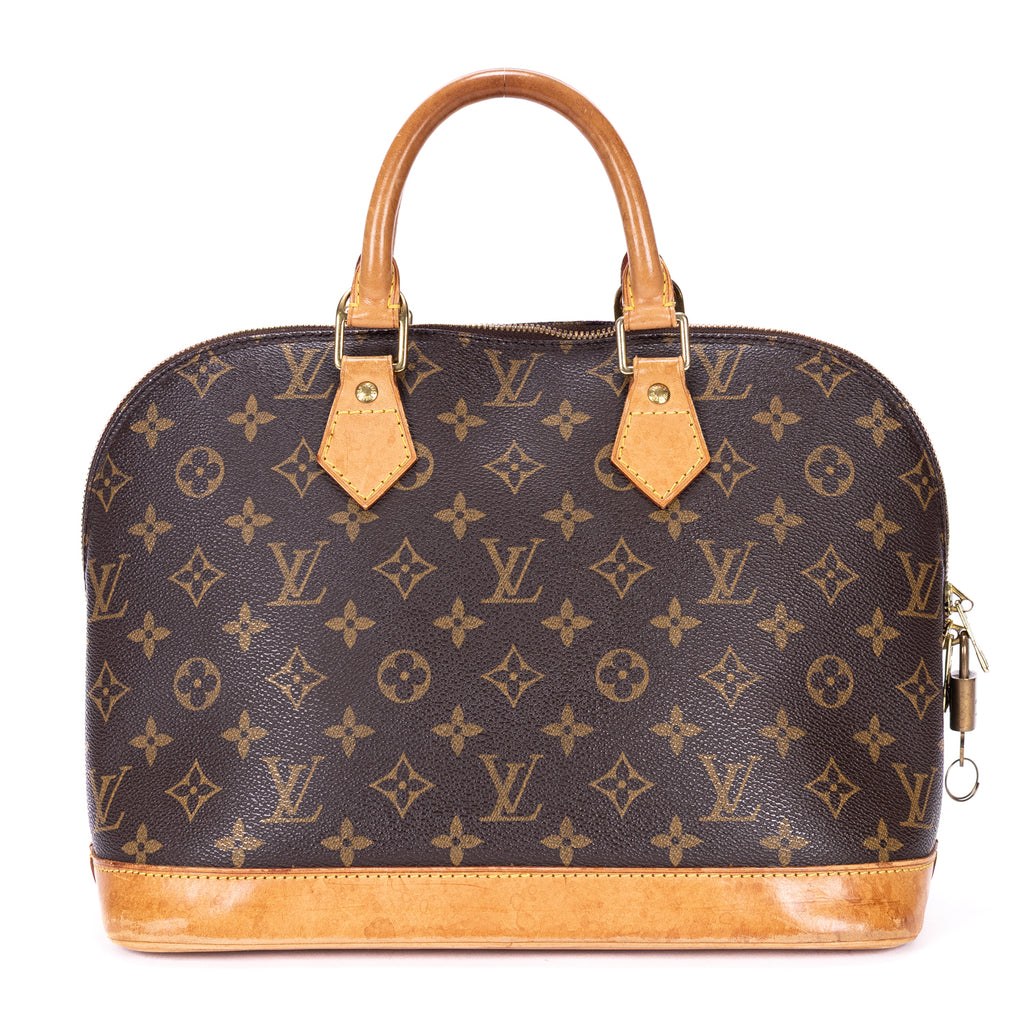 Handbag Alma PM Brown Monogram Canvas