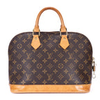 Handbag Alma PM Brown Monogram Canvas