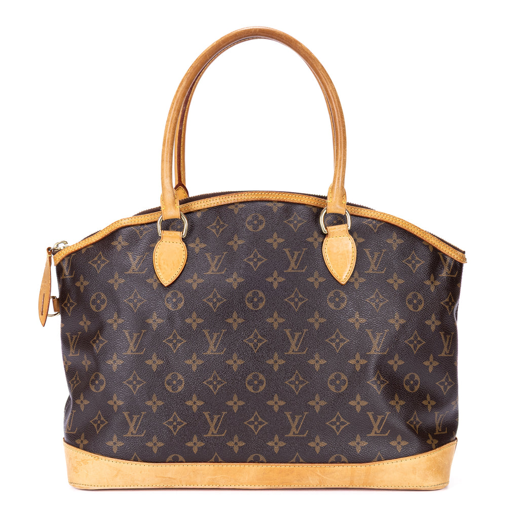 Shoulder Bag Lockit Horizontal Brown Monogram Canvas