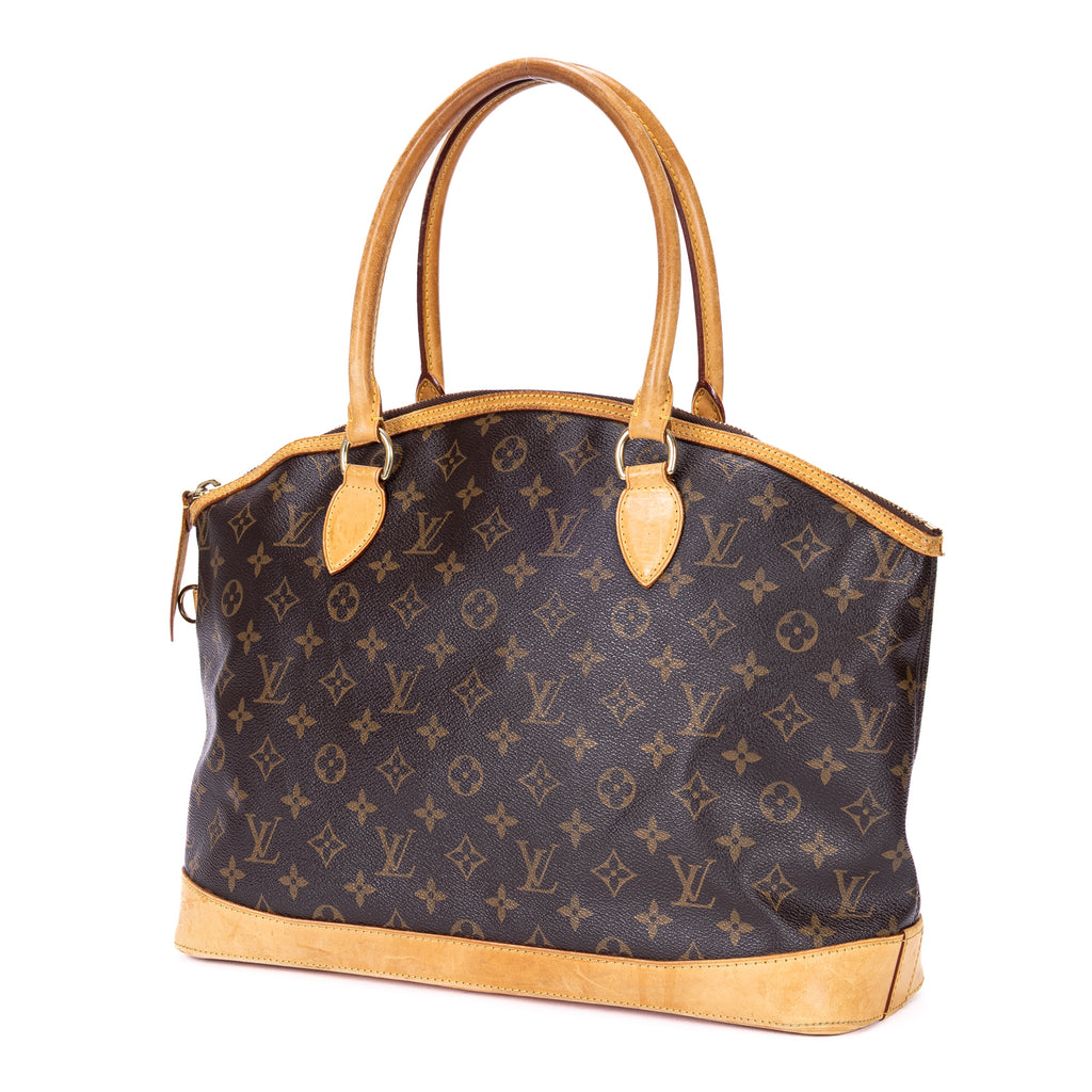 Shoulder Bag Lockit Horizontal Brown Monogram Canvas