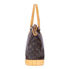 Shoulder Bag Lockit Horizontal Brown Monogram Canvas