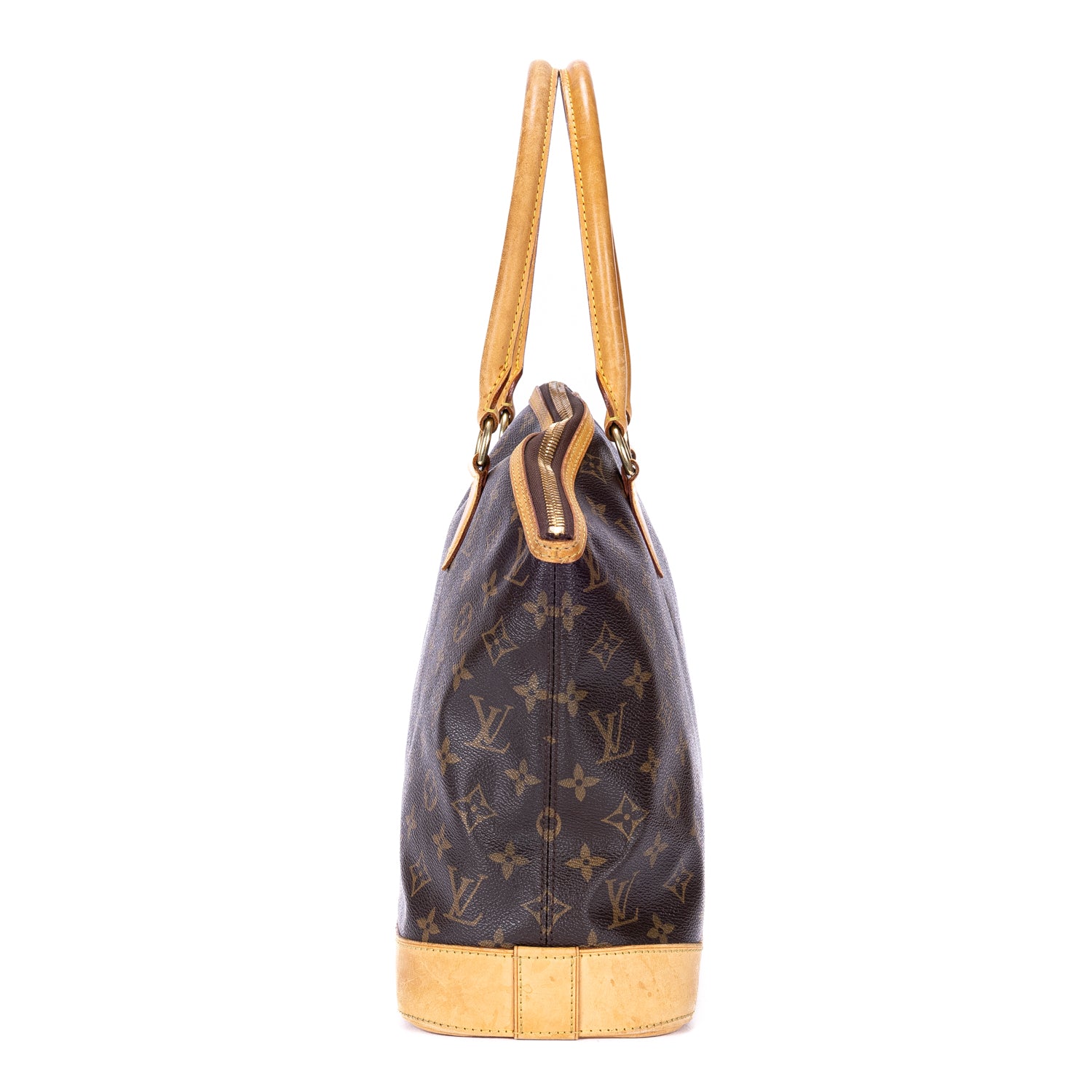 Shoulder Bag Lockit Horizontal Brown Monogram Canvas