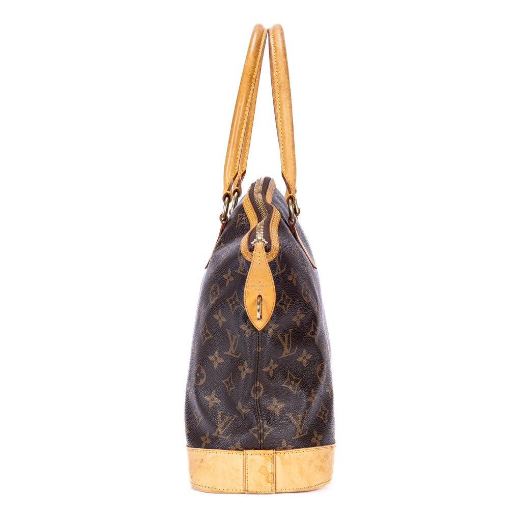 Shoulder Bag Lockit Horizontal Brown Monogram Canvas