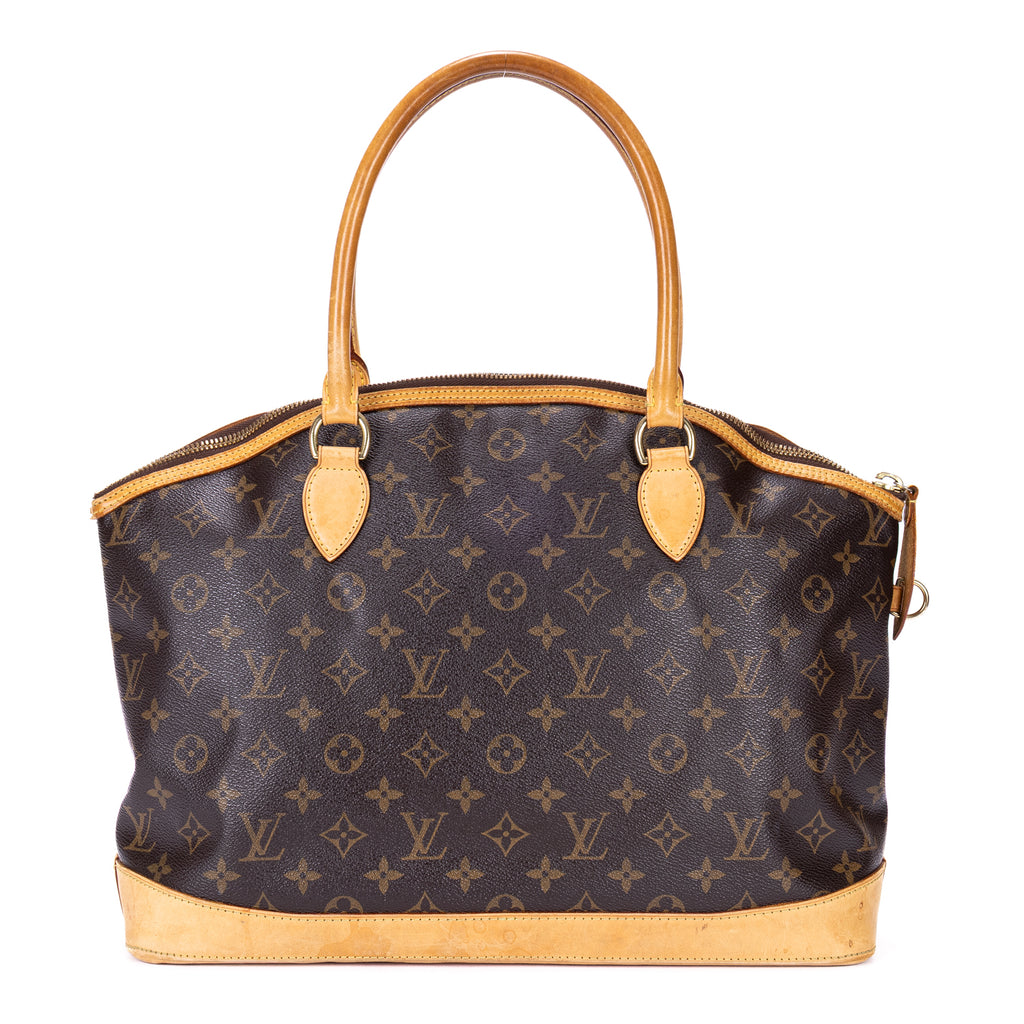Shoulder Bag Lockit Horizontal Brown Monogram Canvas