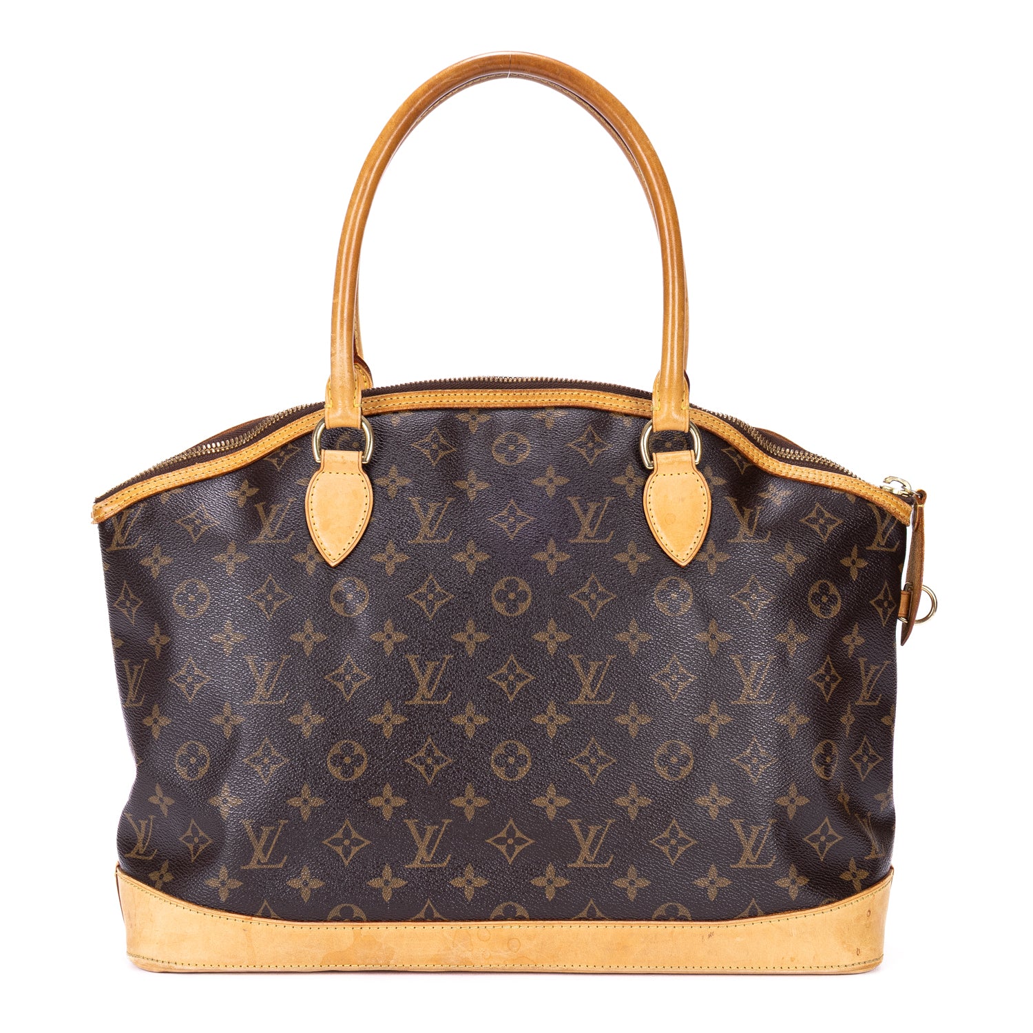 Shoulder Bag Lockit Horizontal Brown Monogram Canvas