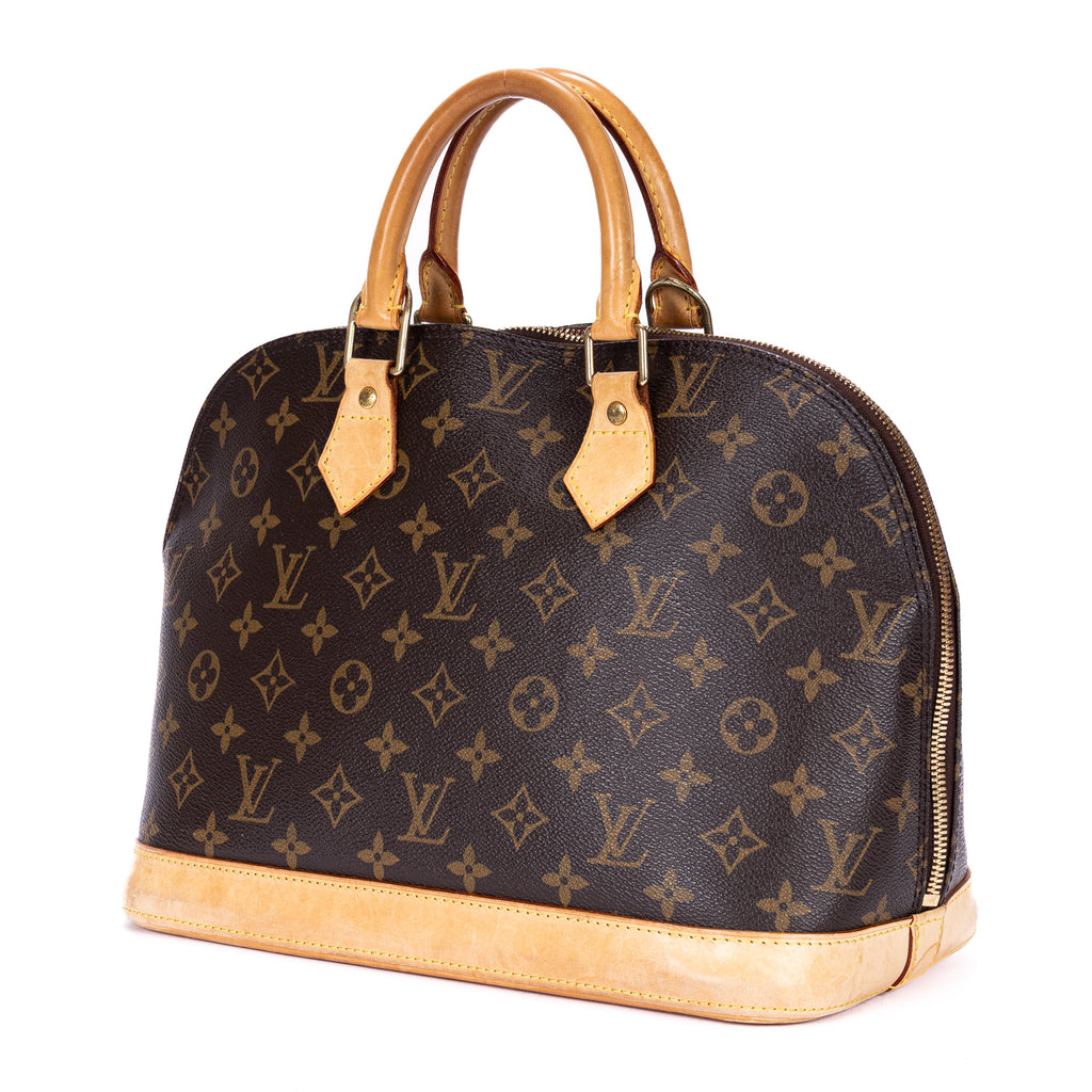 Handbag Alma PM Brown Monogram Canvas