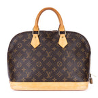 Handbag Alma PM Brown Monogram Canvas