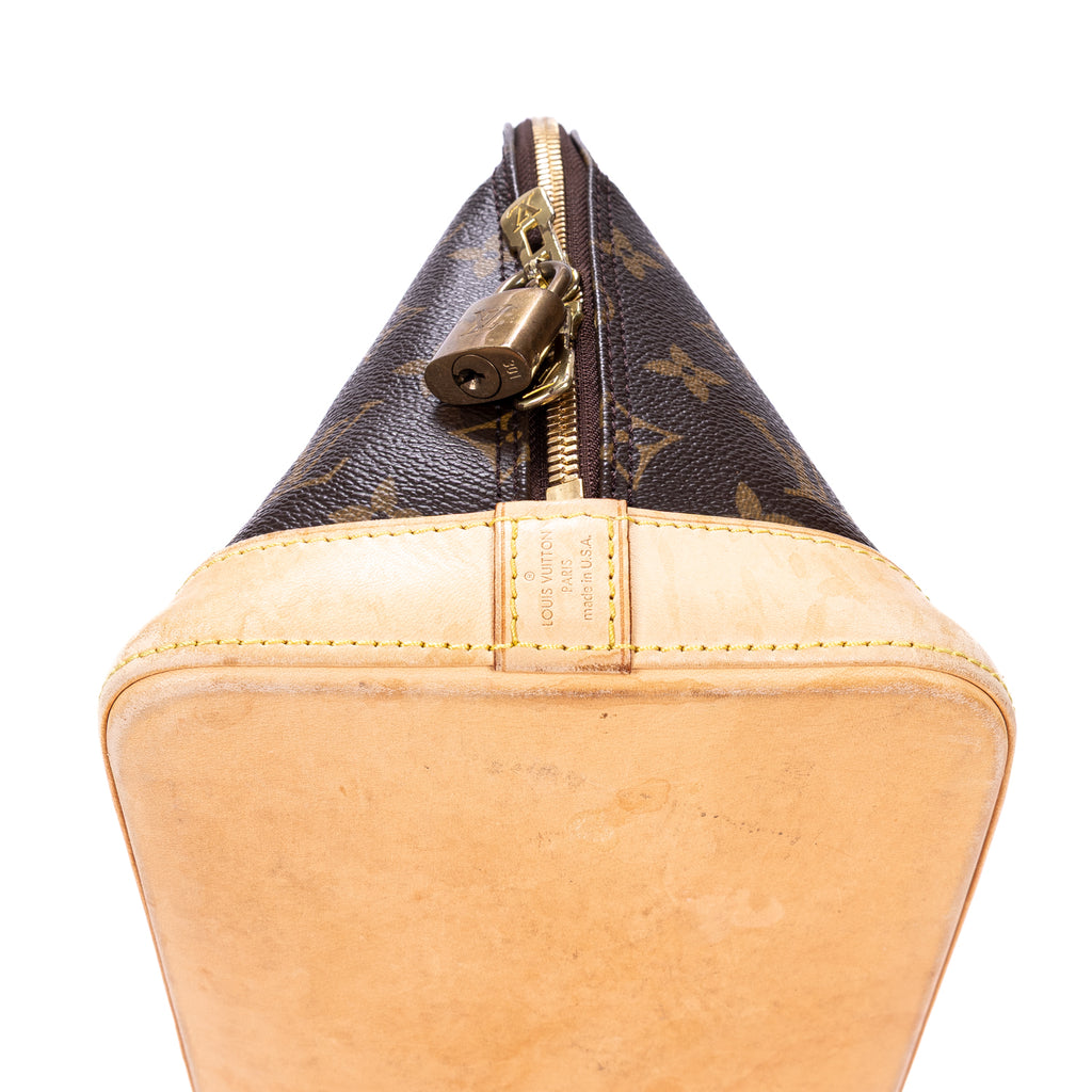 Handbag Alma PM Brown Monogram Canvas