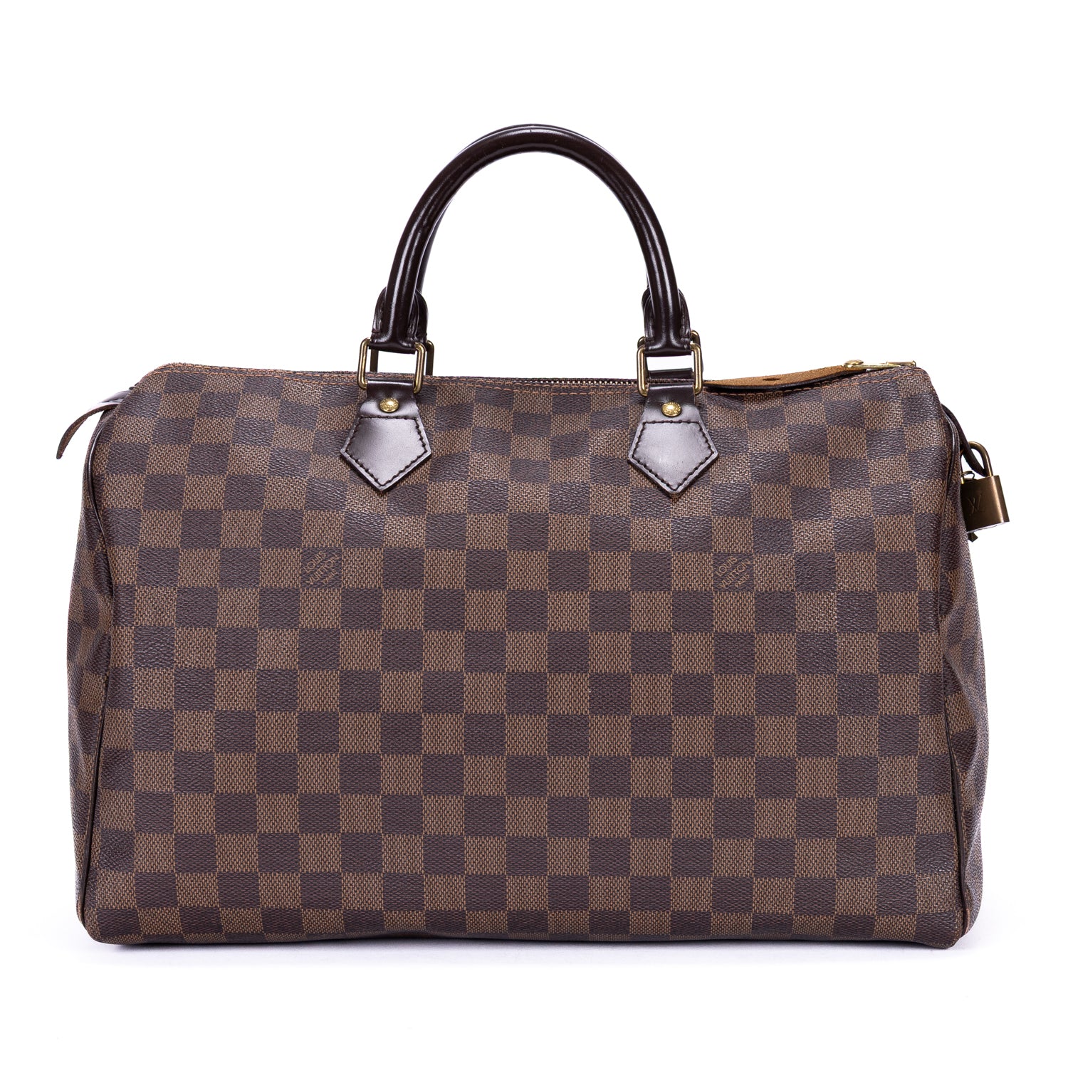 Handbag Speedy 35 Brown Damier Ebene