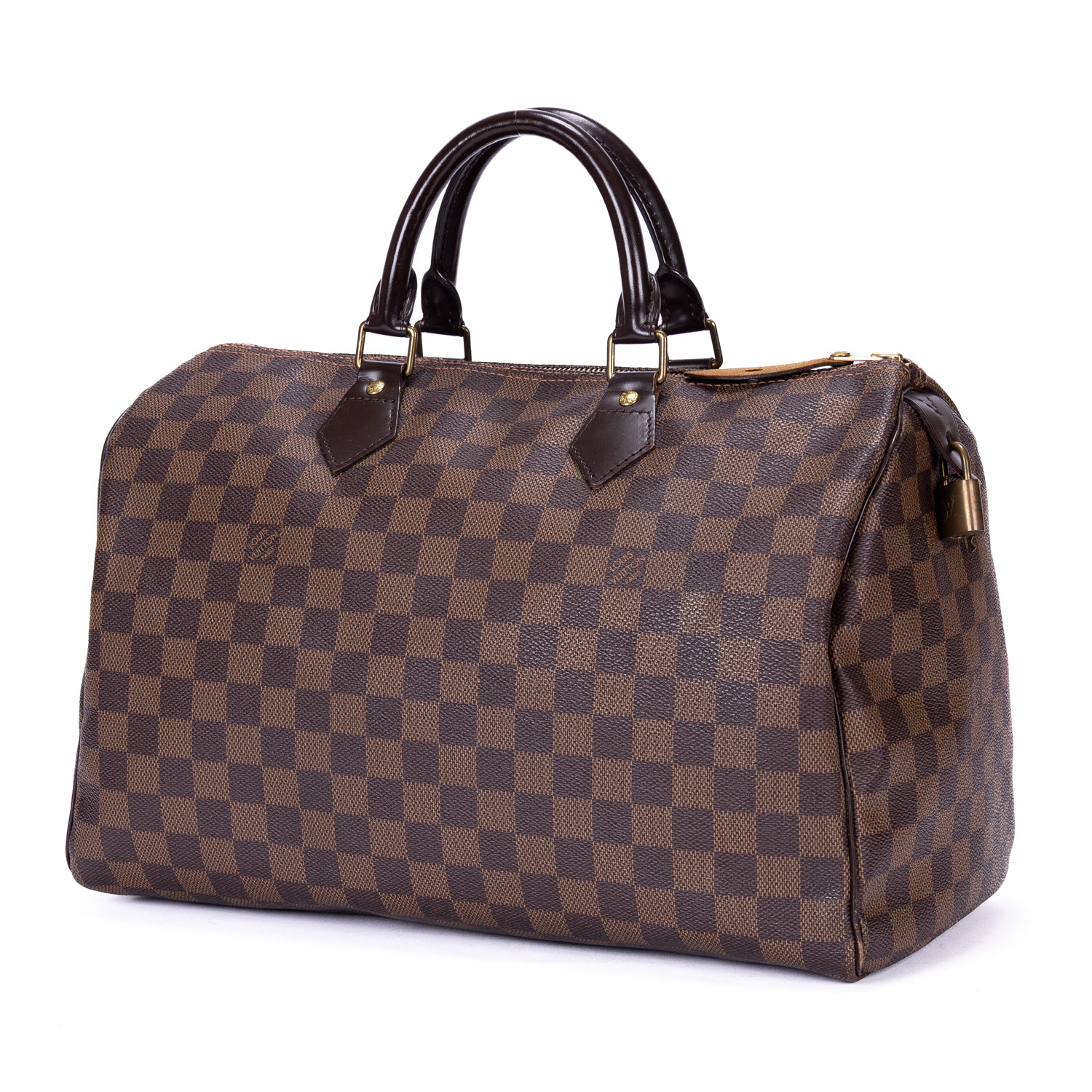Handbag Speedy 35 Brown Damier Ebene