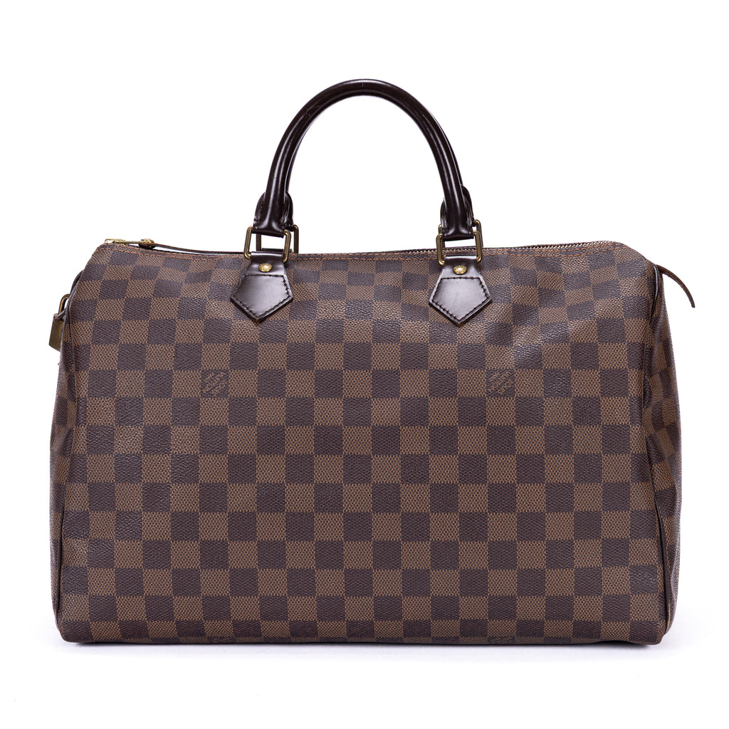Handbag Speedy 35 Brown Damier Ebene