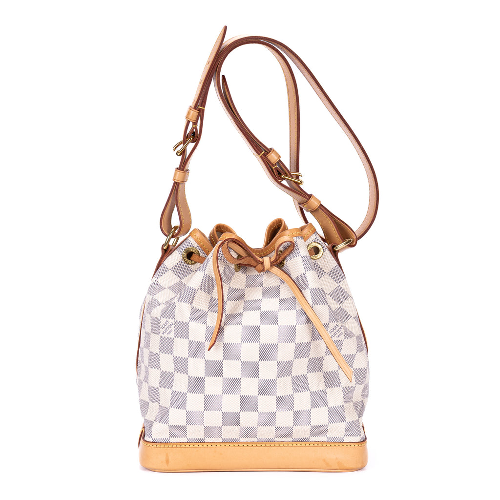 Shoulder Bag Noe BB Ivory Damier Azur