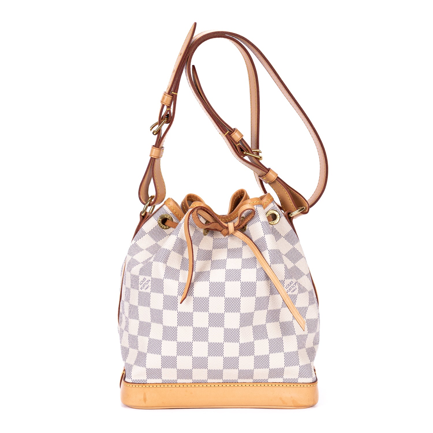Shoulder Bag Noe BB Ivory Damier Azur