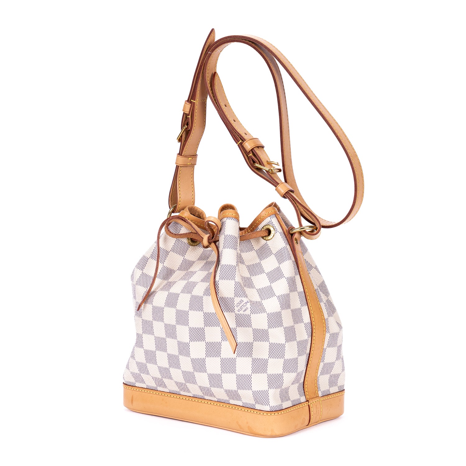 Shoulder Bag Noe BB Ivory Damier Azur