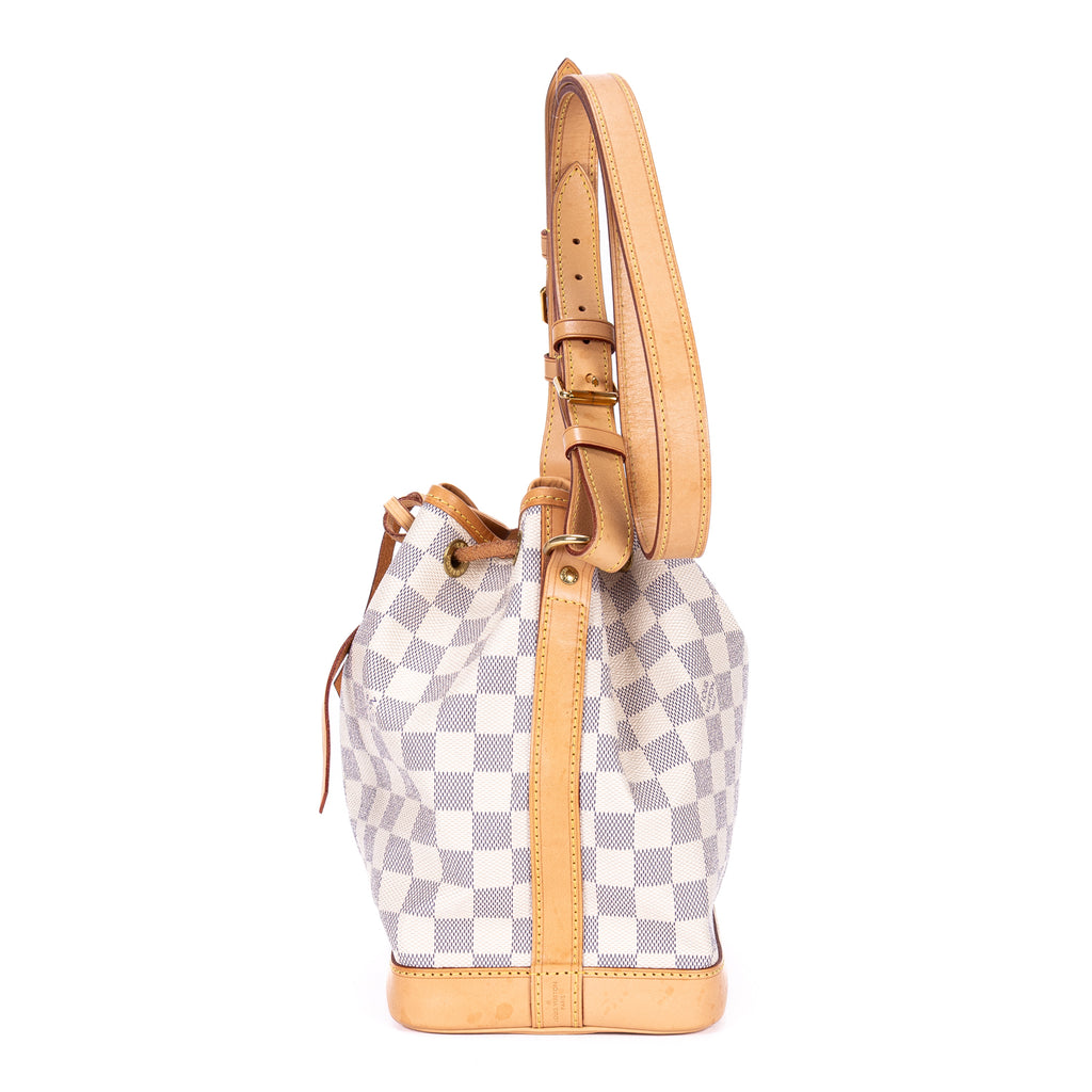 Shoulder Bag Noe BB Ivory Damier Azur